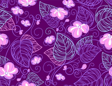 Çiçeksiz desenlerin vektör çizimi