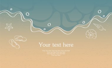 Yaz tropikal afişinin vektör illüstrasyonu