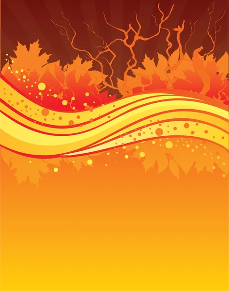Ilustracji wektorowych ilustracji wektorowych jesieni tył liści — Wektor stockowy