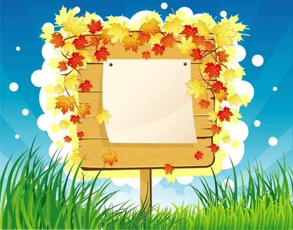 sonbahar vektör çizim vektör çizim geri yapraklar