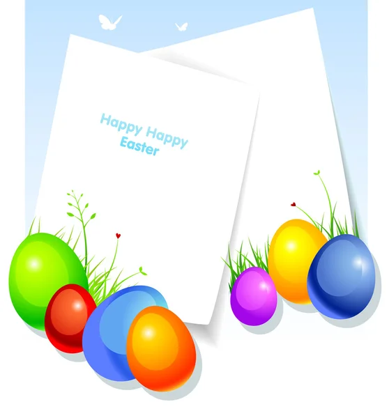 Vector illustration of Easter template — Stock Vector