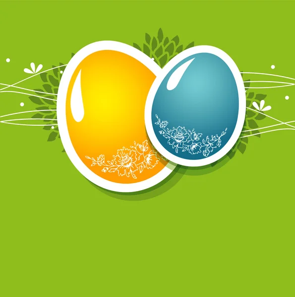 Vector illustration of Easter template — Stock Vector