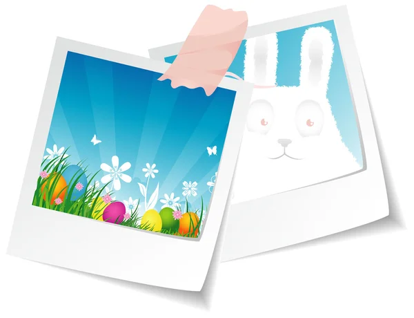 Ilustración vectorial de pegatinas set pascua — Vector de stock