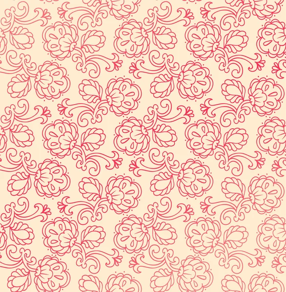 Illustration vectorielle du motif floral sans couture — Image vectorielle