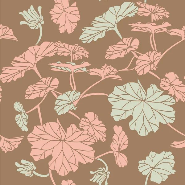 Ilustración vectorial del patrón sin costura floral — Archivo Imágenes Vectoriales