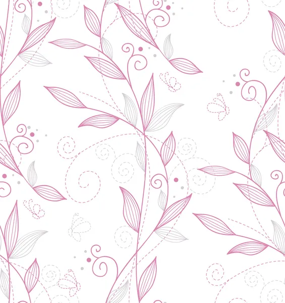 Vector illustratie van bloemen naadloos patroon — Stockvector