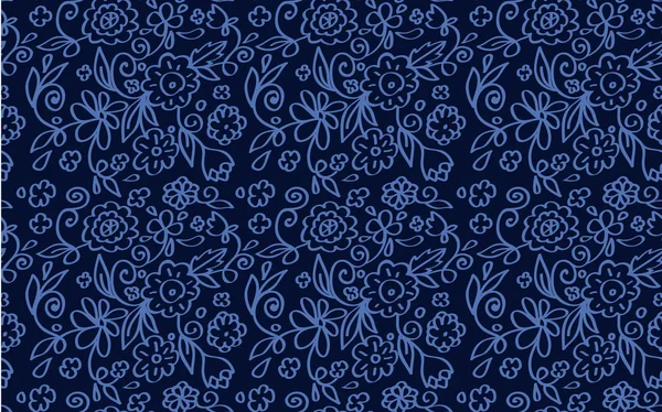 Vektorillustration des floralen nahtlosen Musters — Stockvektor