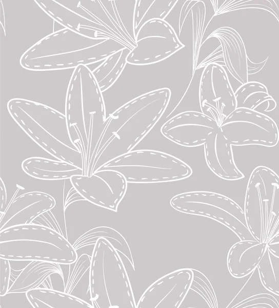 Illustration vectorielle du motif floral sans couture — Image vectorielle