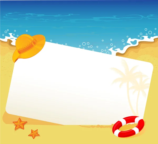 Vector illustratie van Summer tropische banner — Stockvector