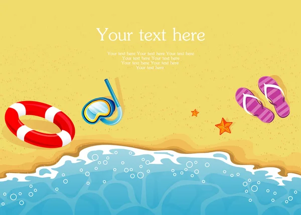 Vector illustratie van Summer tropische banner — Stockvector