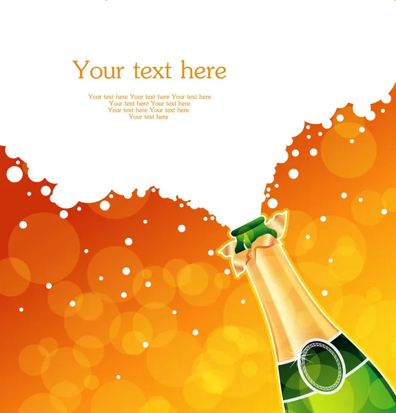 Illustration vectorielle du champagne — Image vectorielle