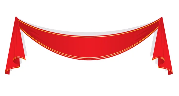 Red ribbon — Stock Vector