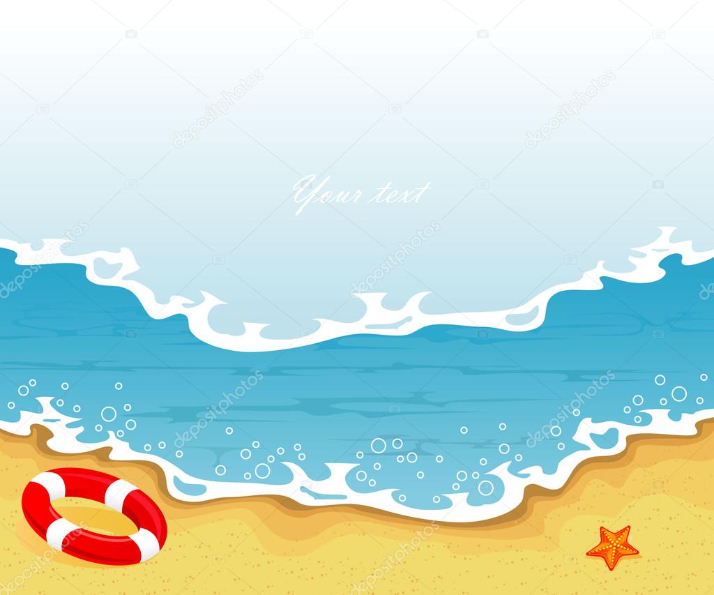 Vector illustration of Summer tropical banner