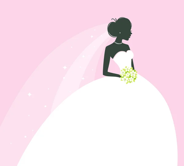 Belle mariée — Image vectorielle