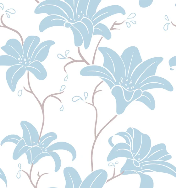 Motif floral sans couture — Image vectorielle