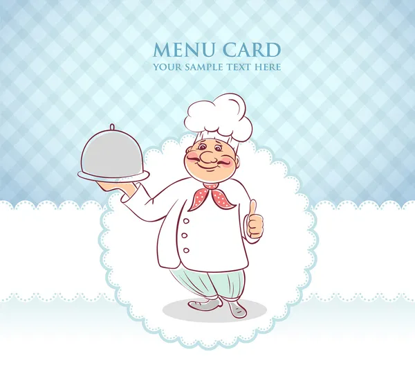 Chef cook men — Stock Vector