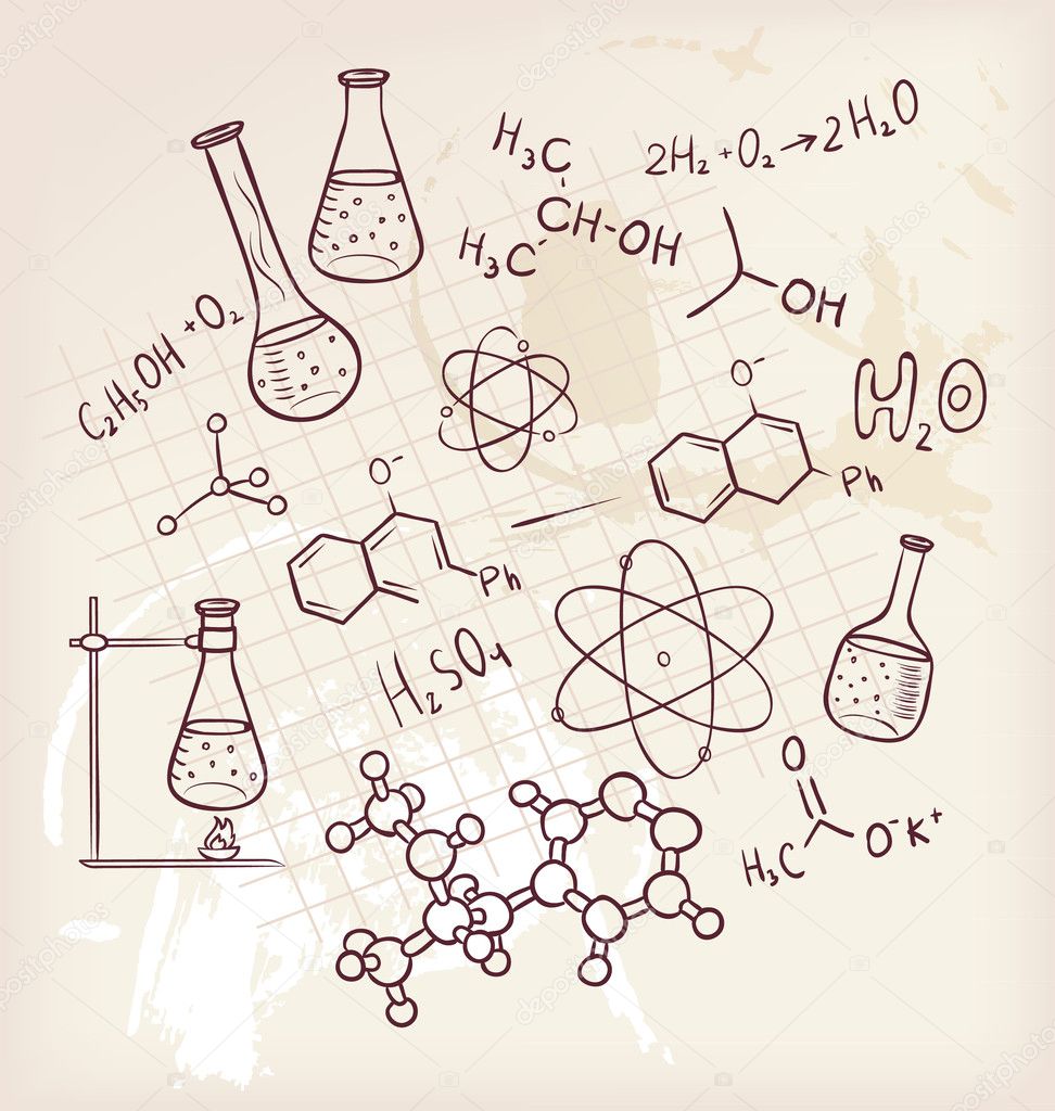 Quimica organica imágenes de stock de arte vectorial | Depositphotos