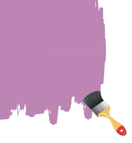 Paint brush with splash — Stock Vector