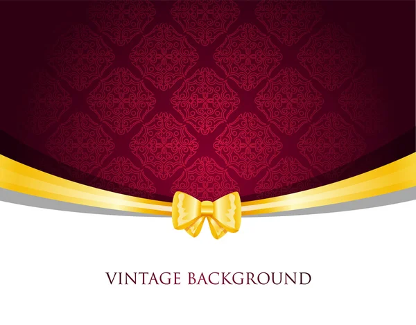 Vintage background with bow — Stock Vector