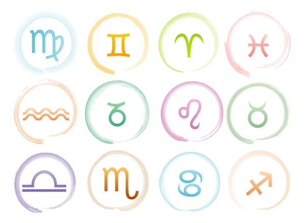 Horoscope ensemble de signes — Image vectorielle