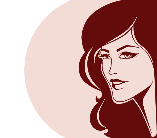 Hermosa mujer — Vector de stock