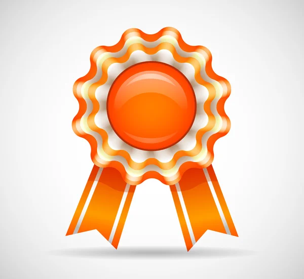 Orange medal — Stock Vector