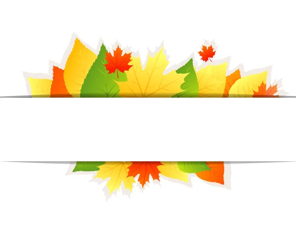 Fond d'automne avec des feuilles — Image vectorielle