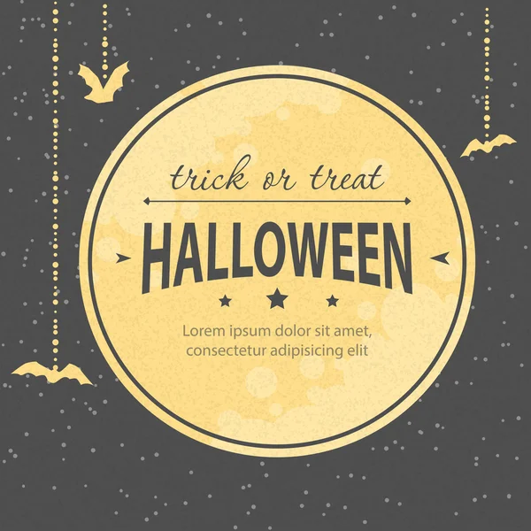 Convite de Halloween — Vetor de Stock