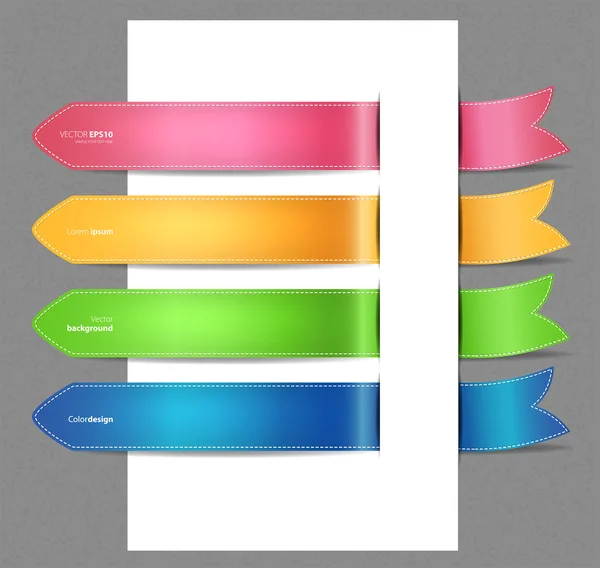 Set of color stickers — Stock Vector