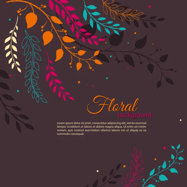 Fondo floral — Archivo Imágenes Vectoriales