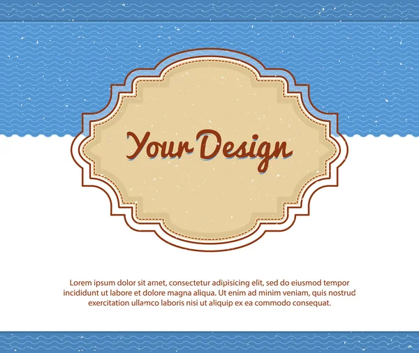 Your design — Stock Vector