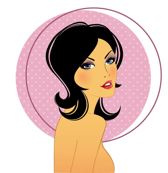 Hermosa mujer — Vector de stock