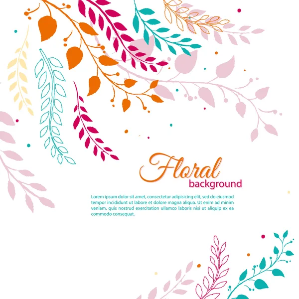 Floral background — Stock Vector