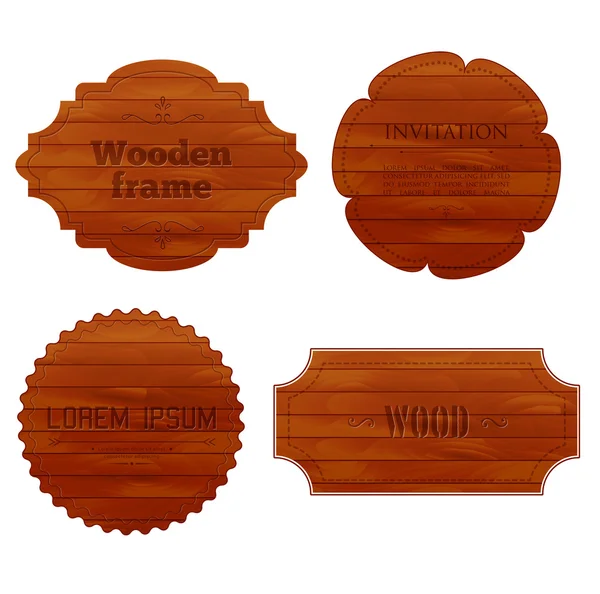 Drewniane — Wektor stockowy