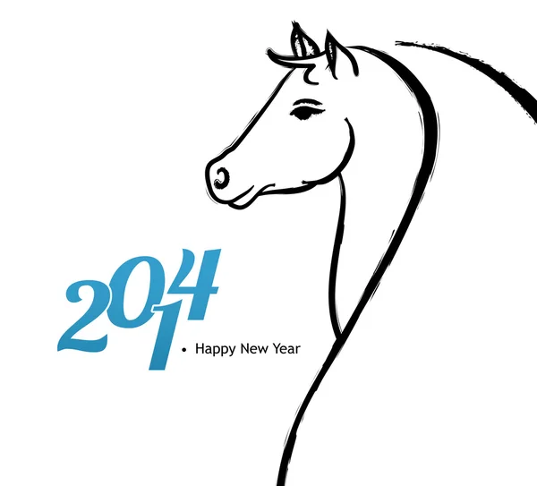 Caballo 2014 — Vector de stock