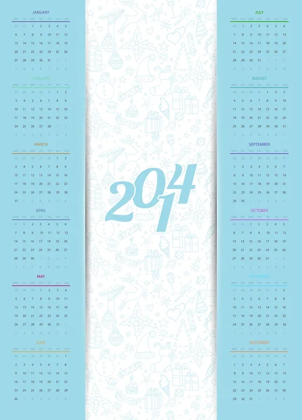 Calendar 2014 — Stock Vector