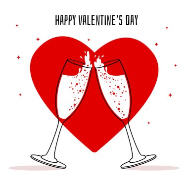 İki kadeh şampanya.