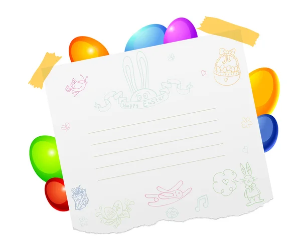 Easter template — Stock Vector