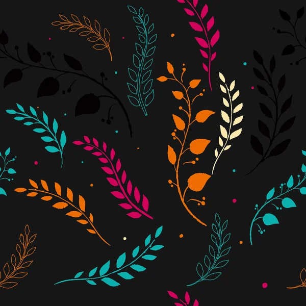 Patrón floral sin costuras — Vector de stock