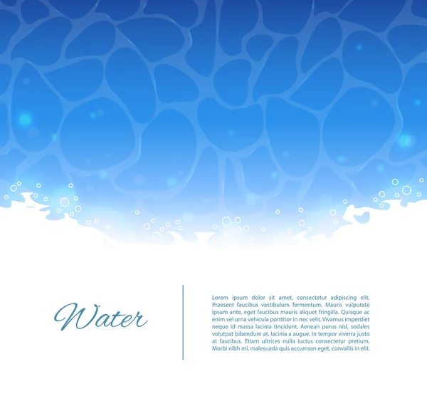 Vorlage Wasser — Stockvektor