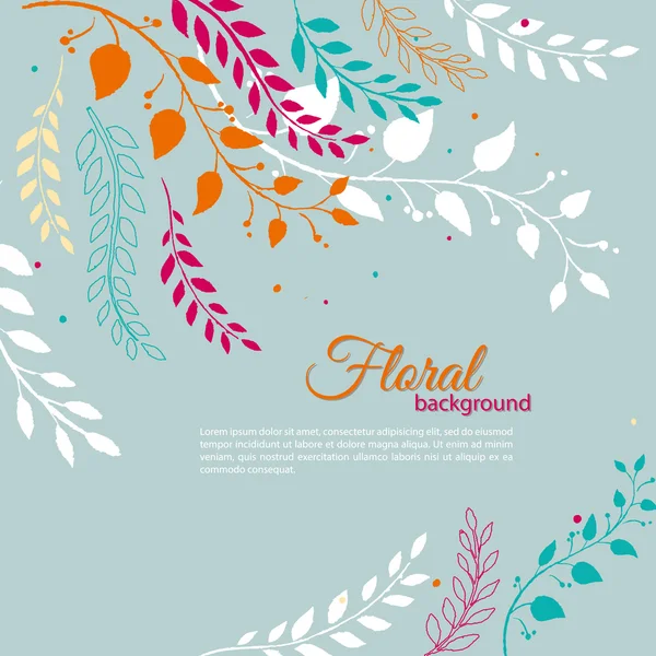 Watercolor floral — Stock Vector