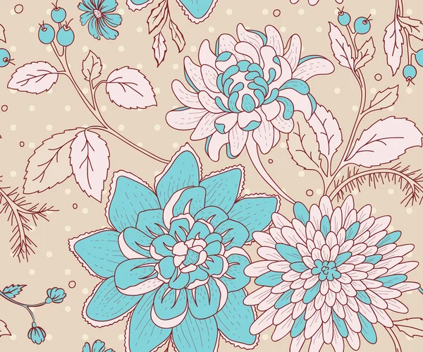 Seamless floral pattern — Stock Vector