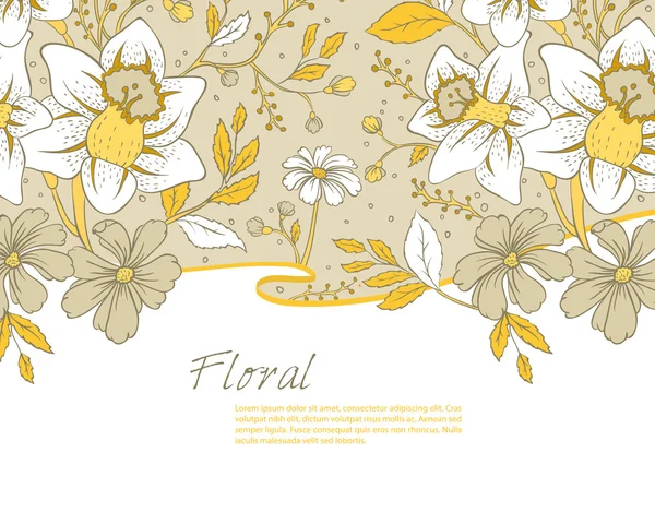 Fond floral — Image vectorielle