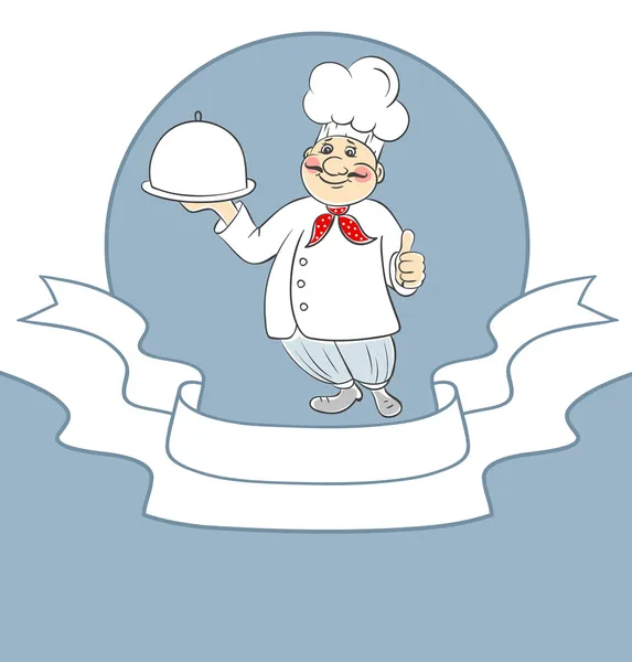 Chef cook man — Stock Vector