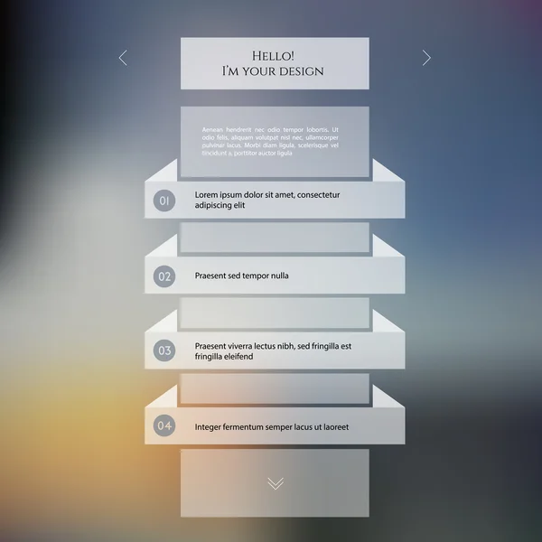 Verschwommene Web-Design-Vorlage — Stockvektor