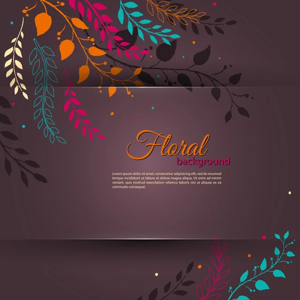 Modelo de design floral — Vetor de Stock