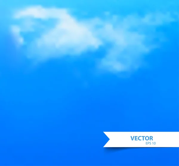 Ciel bleu avec nuages — Image vectorielle