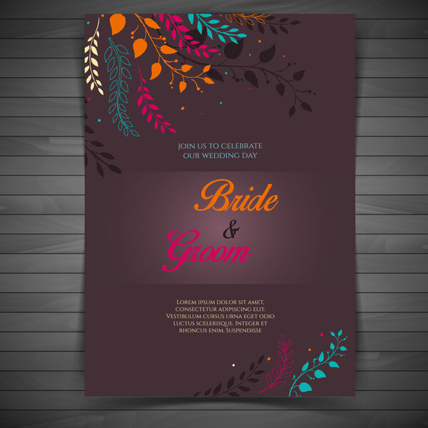 Приглашение на свадьбу