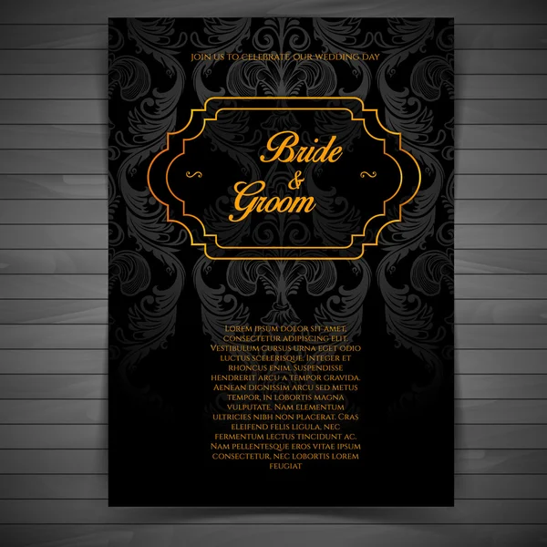 Invitation de mariage — Image vectorielle