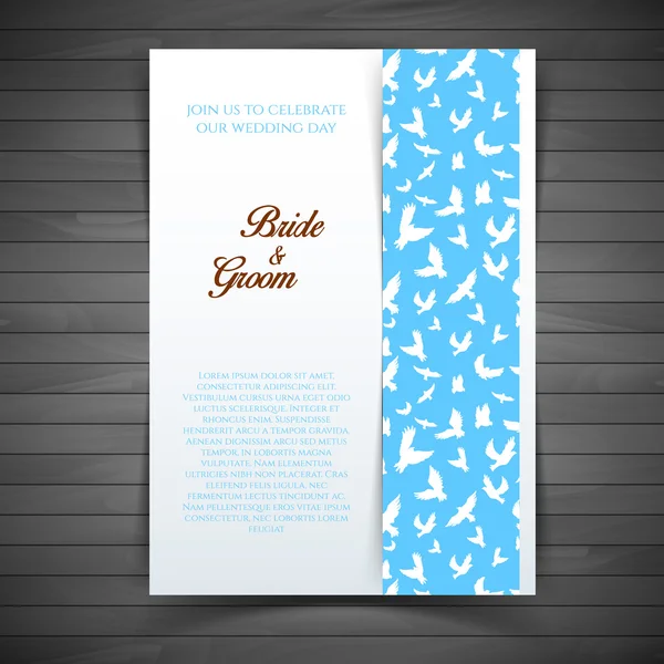 Invitation de mariage — Image vectorielle